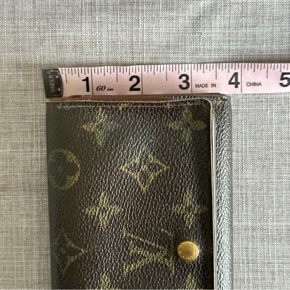 Louis Vuitton Womens Brown Monogram Canvas Leather Wallet Authentic - Picture 8 of 13
